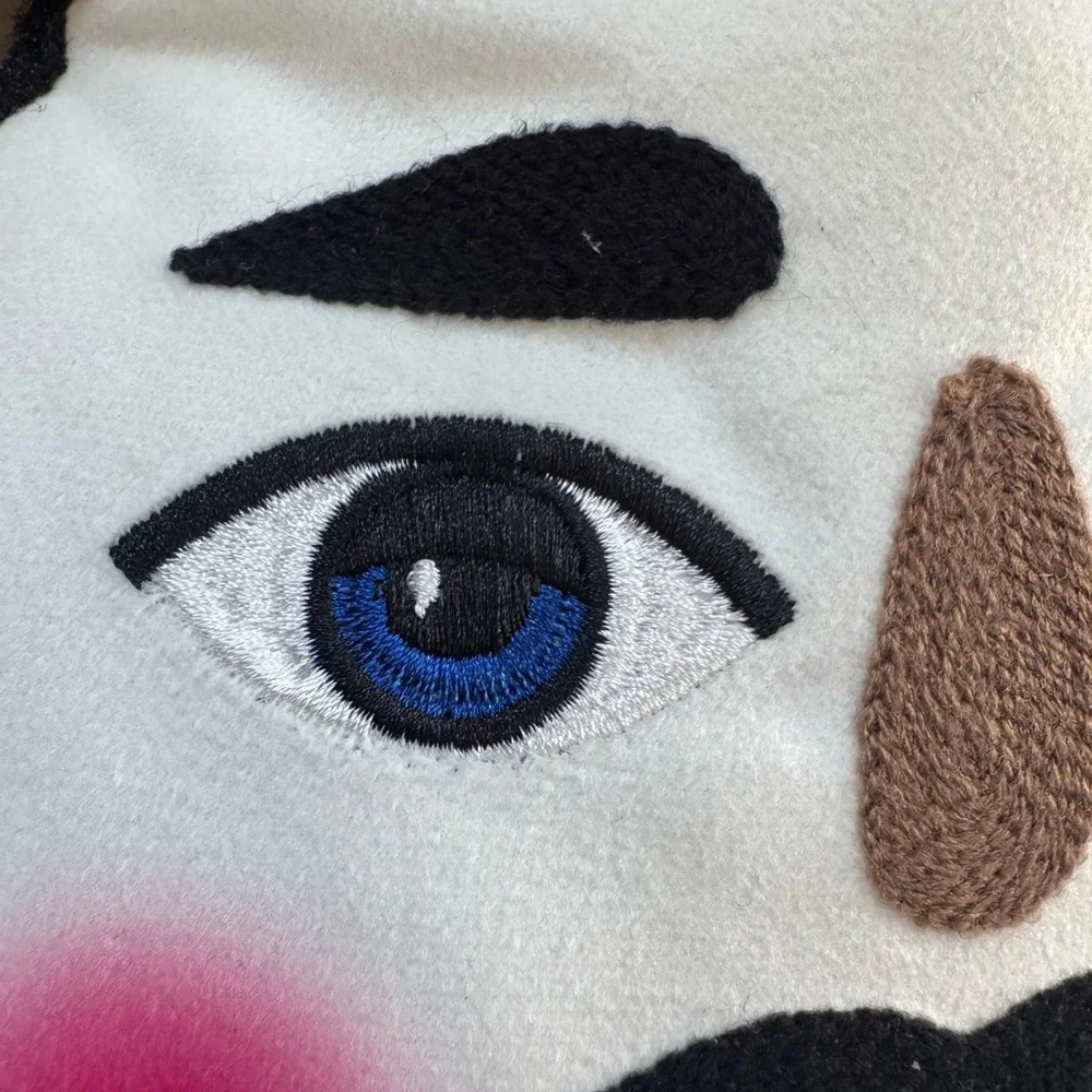 Festive Nutcracker Face Pillow Holiday Time